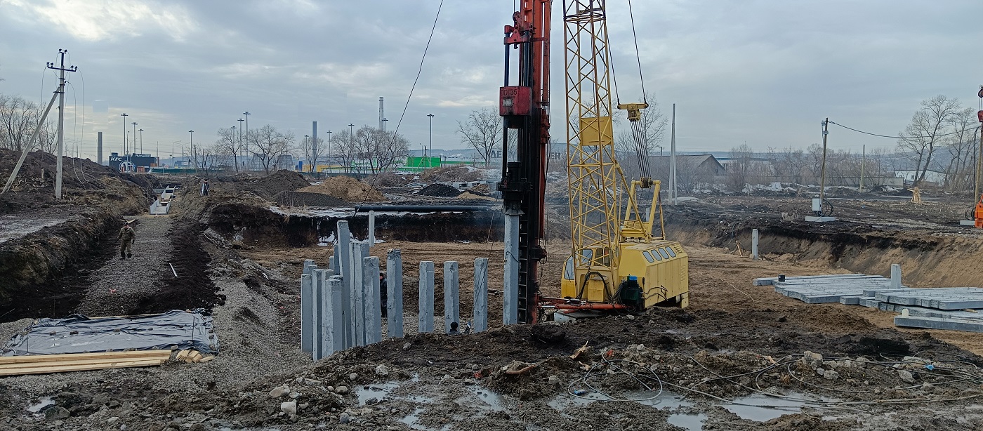 Аренда сваебоя для забивки бетонных свай в Рузаевке